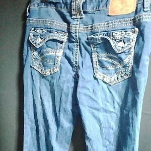 Amethyst Jeans Women's Blue Boot Cut with Embroidered Back Pockets